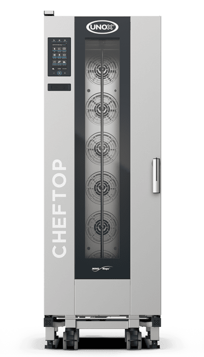 20 trays GN 1/1 Render of UNOX CHEFTOP MIND.Maps™ BIG PLUS commercial trolley combi oven XECL-2013-YPRS.