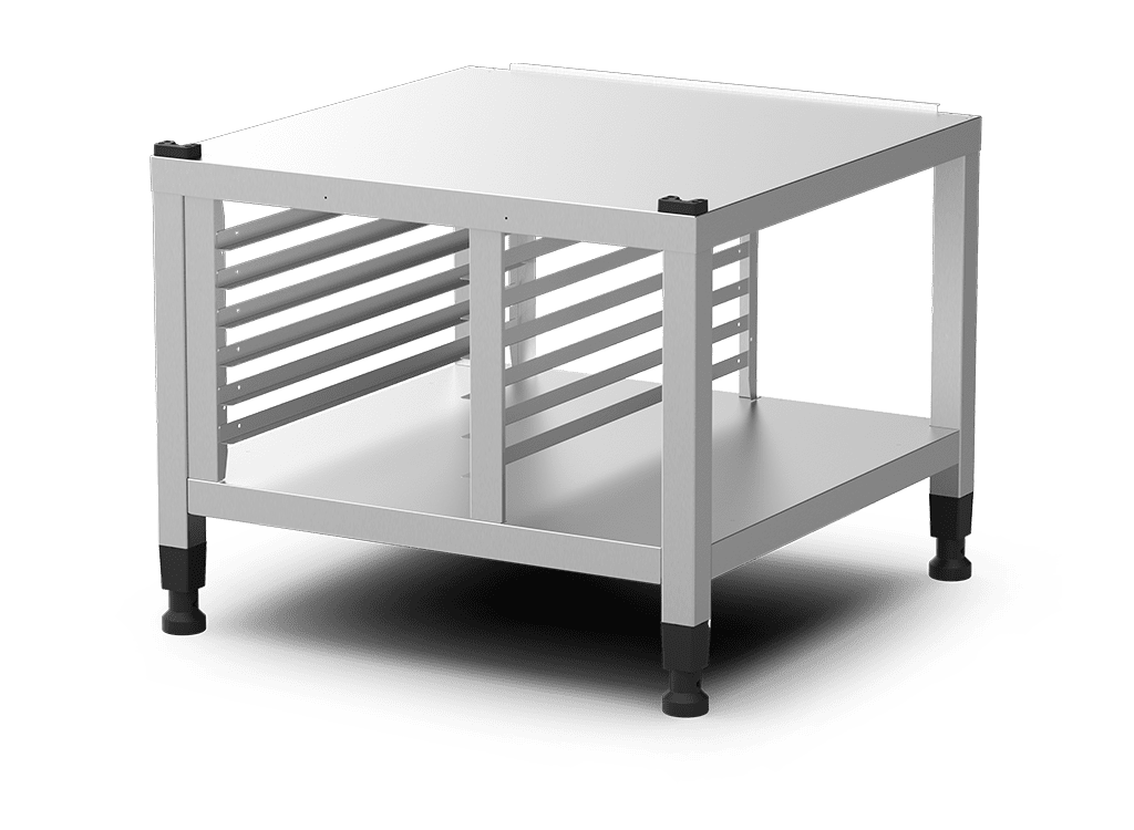 Unox Supporto multifunzionale per riporre in sicurezza le teglie e collocare il forno all’altezza perfetta per lavorare. XWLRA-06EF-H.