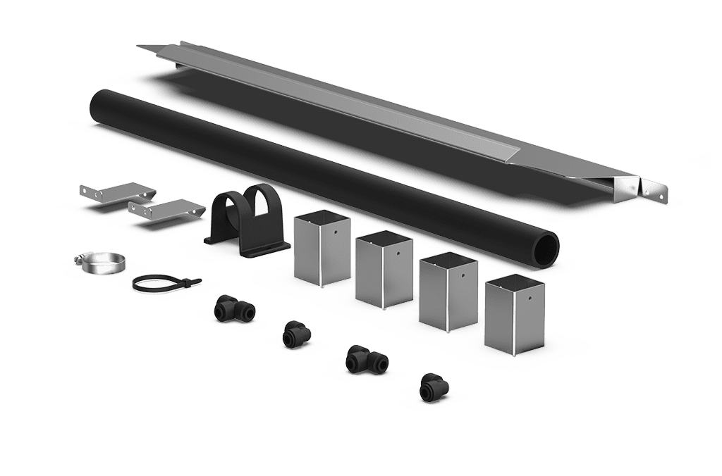 Unox Contiene tutte le parti necessarie per la corretta installazione e sovrapposizione di due forni elettrici. XC646.
