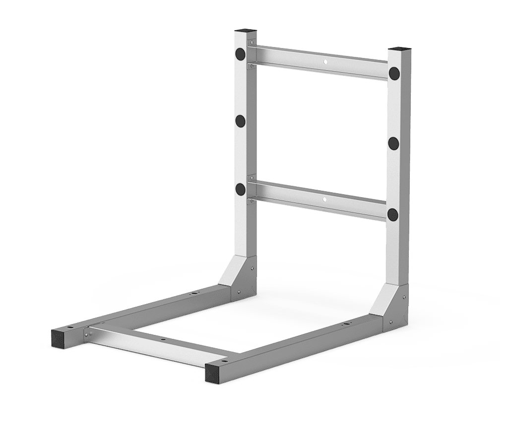 Unox Staffa per installazione del forno a parete. Prima di procedere al montaggio è necessario verificare con un professionista qualificato (architetto/ingegnere civile) le caratteristiche strutturali della parete per accertarne la compatibilità con le forze e i momenti generati dall’insieme installato. XUC176.