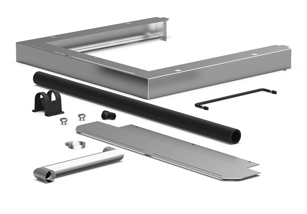 Unox Contiene tutte le parti necessarie per la corretta installazione e sovrapposizione di due forni elettrici. XWKQT-00EF-E.