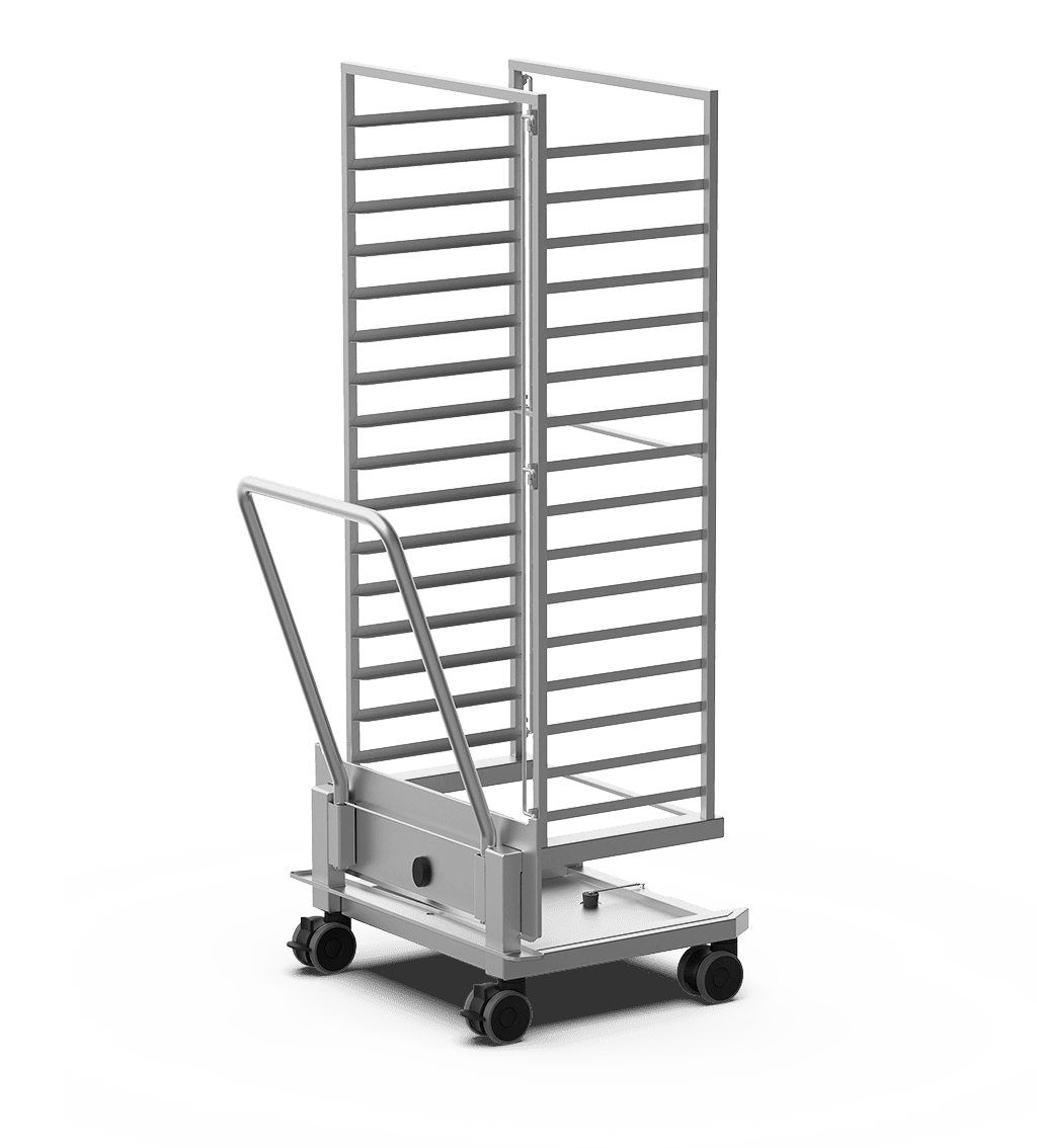Unox Trolley porta teglie in acciaio AISI 316L resistente alla corrosione. XEBTL-16EU.