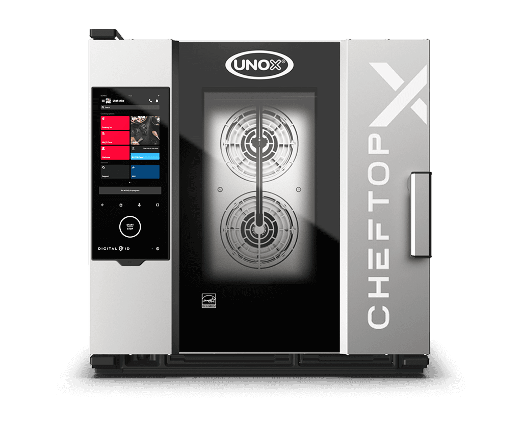 6 trays GN 1/1 Render of UNOX CHEFTOP-X™ commercial combi oven XADA-0611-EXRS-PO.