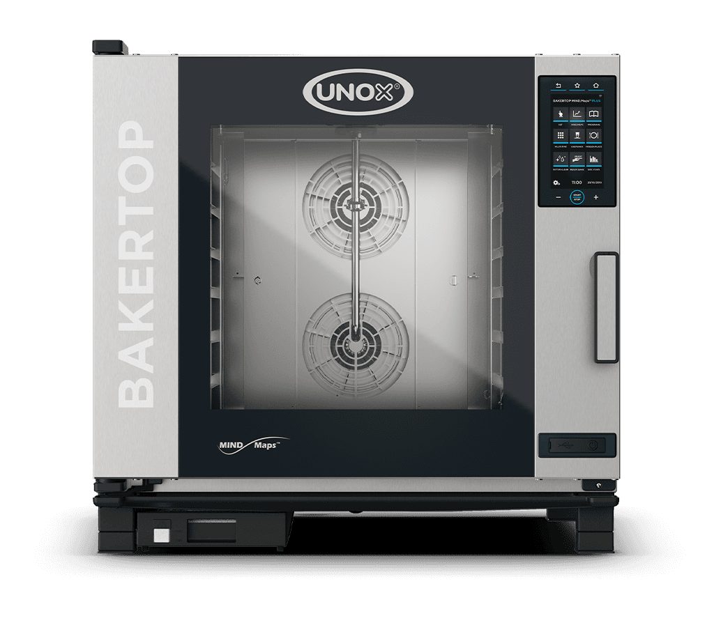 6 trays 600x400 Render of UNOX BAKERTOP MIND.Maps™ PLUS commercial combi oven XEBC-06EU-EPRM.