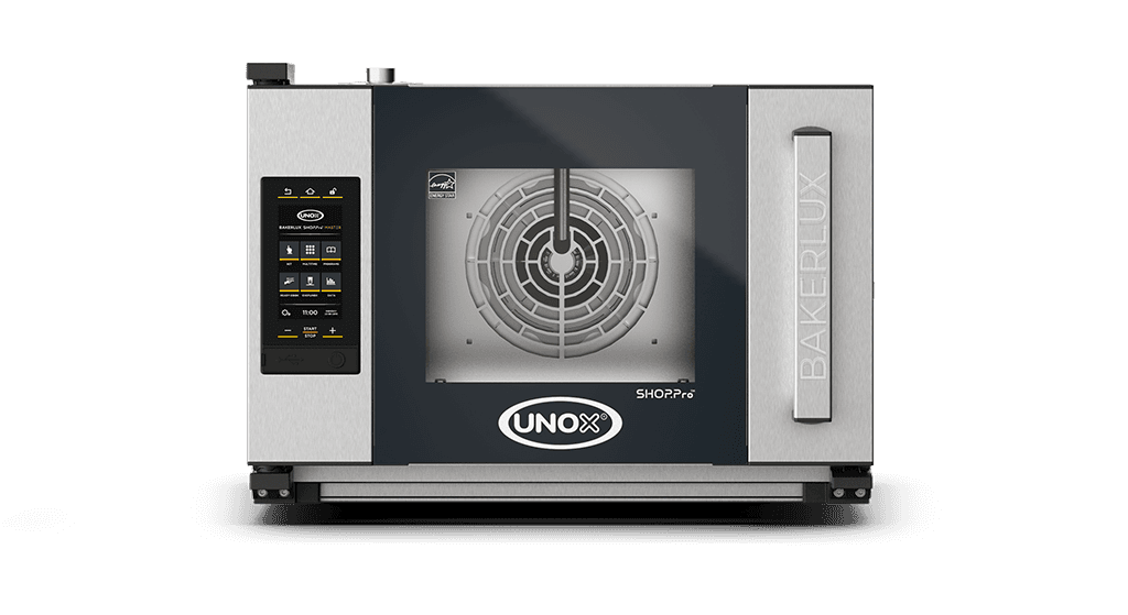 3 trays 460x330 Render of UNOX BAKERLUX SHOP.Pro™ MASTER commercial convection with humidity oven XEFR-03HS-EMRV.