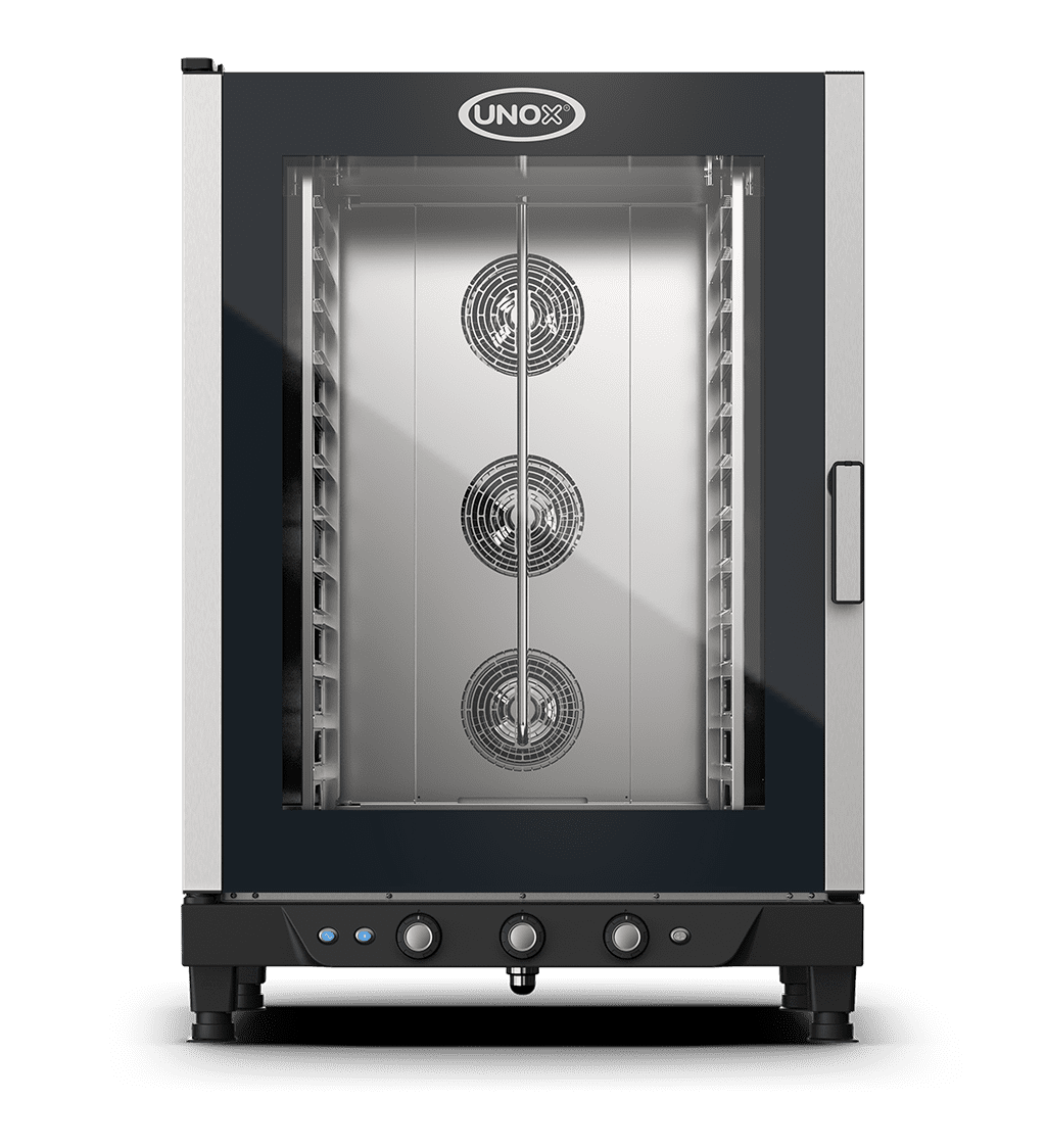 12 trays GN 1/1 Render of UNOX CHEFLUX™ commercial convection with humidity oven XV893.