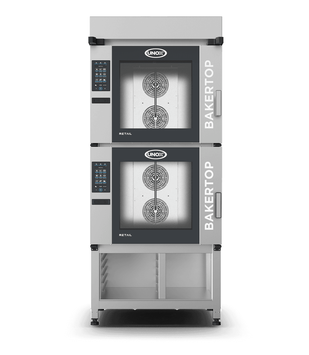 12 trays 600x400 Render of BAKERTOP RETAIL commercial in-store baking station XETC-12EU-YPRMA.