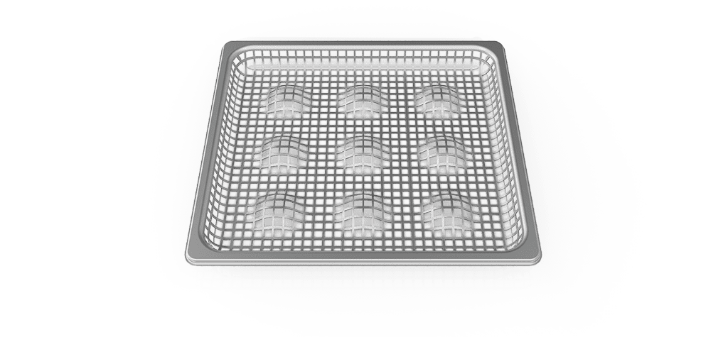 POTATO.FRY unox commercial tray for frying and eggs GN 2/3 GRP711.
