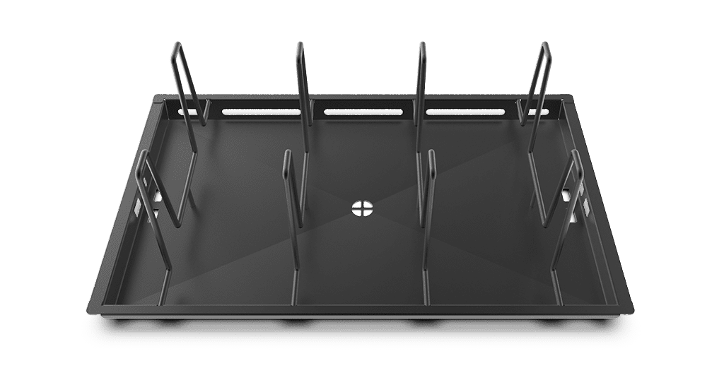 POLLO.BLACK unox commercial tray for roasting and braising GN 1/1, GN 2/1 GRP825.