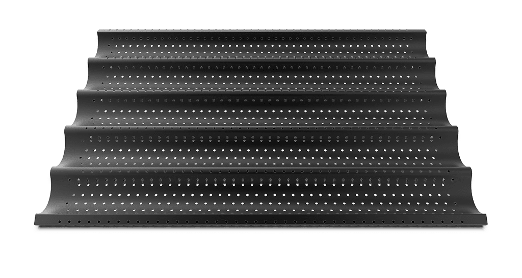 FORO.BAGUETTE.BLACK unox commercial tray for bakery and pastry 600x400 TG435.