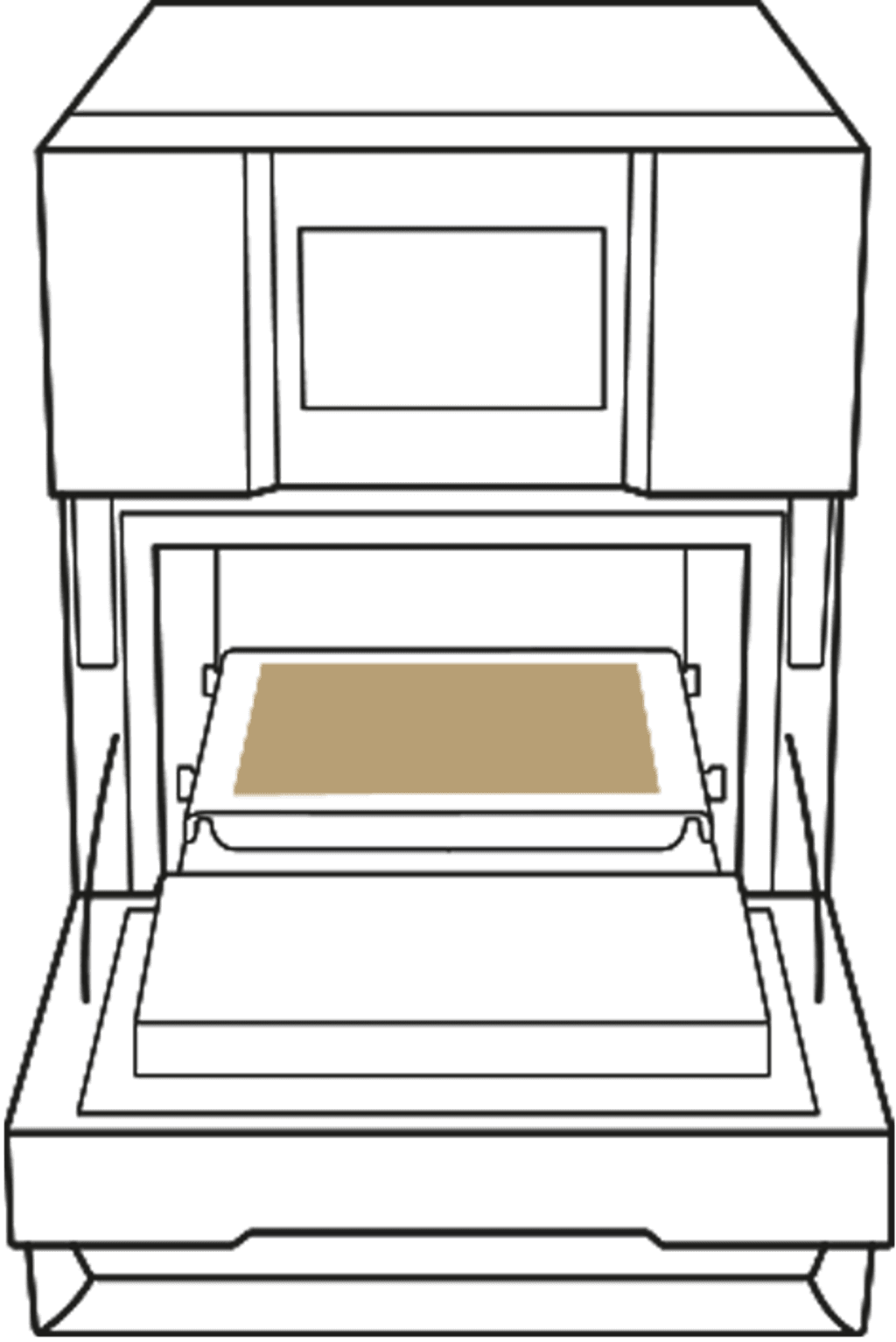 Non-stick fiberglass sheet unox commercial tray for speed oven tray 300x300 XUC294.
