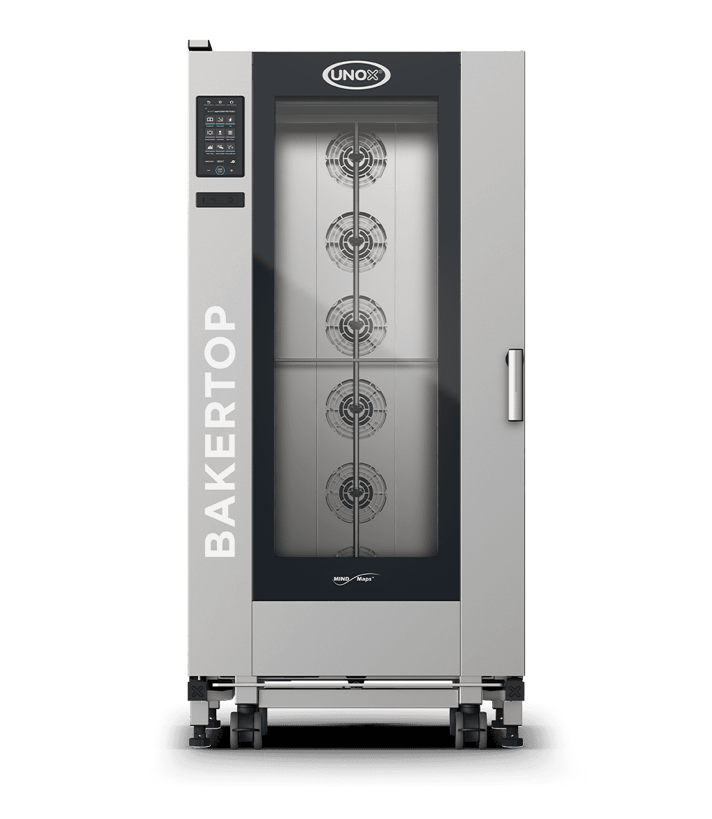16 trays 600x400 Render of UNOX BAKERTOP MIND.Maps™ BIG PLUS commercial trolley combi oven XEBL-16EU-GPRS.