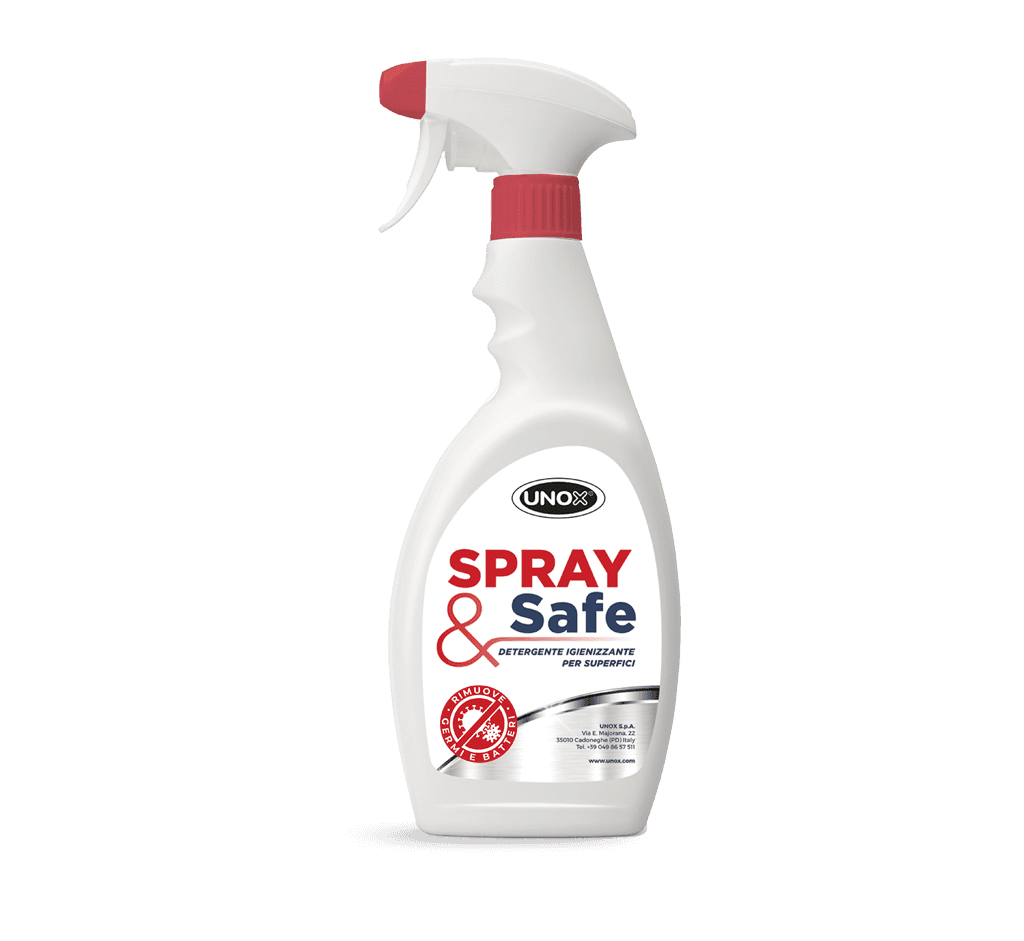 SPRAY&Safe detergente Unox per forni professionali con lavaggio manuale DB1070A0.