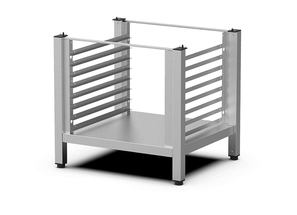 Unox The multifunctional support ideal for storing trays safely and place your oven at the perfect height to work. XEKRT-08EU-H.
