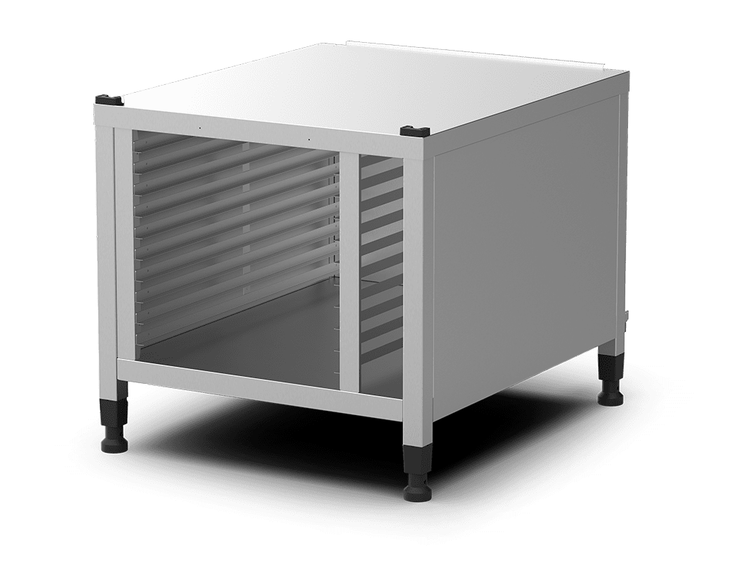 Unox The multifunctional support ideal for storing trays safely and place your oven at the perfect height to work. Equipped with side covers. XWDMA-1021-U.