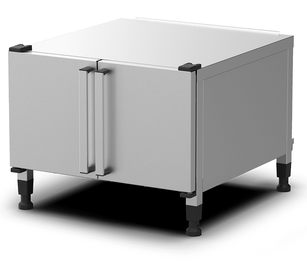 Unox Equipped with a tray-holding compartment and free space for the storage of material. XWLEA-06EF-H.