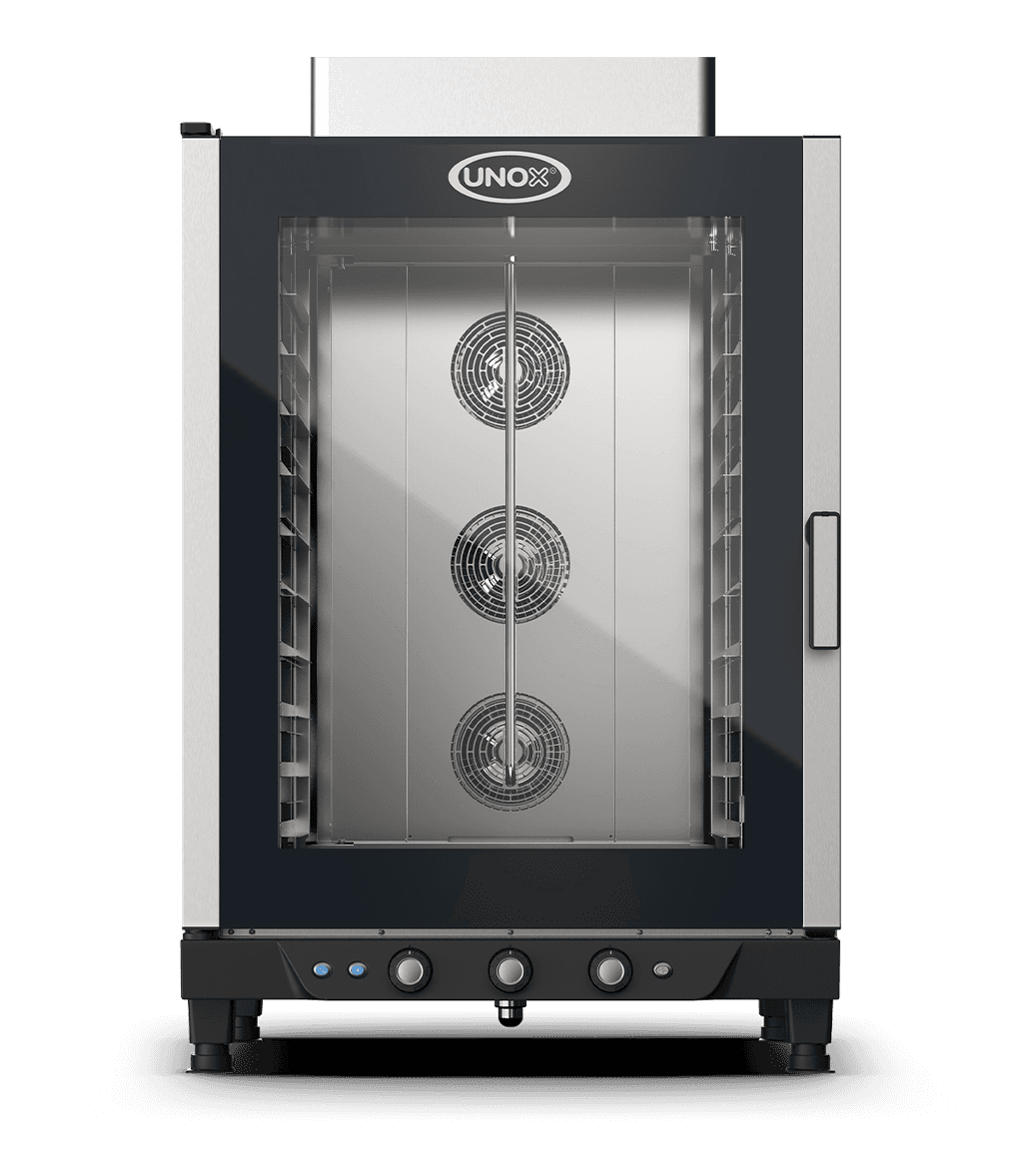 10 teglie 600x400 Render forno a convezione professionale con umidità UNOX BAKERLUX™ & LINEMISS™ XB813G.