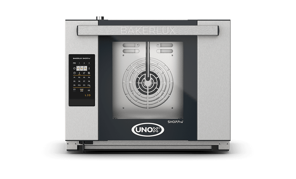 4 teglie 460x330 Render forno a convezione professionale con umidità UNOX BAKERLUX SHOP.Pro™ LED XEFR-04HS-ELDV.