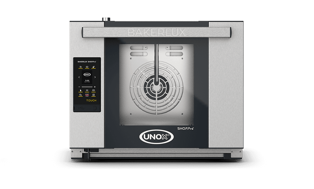 4 teglie 460x330 Render forno a convezione professionale con umidità UNOX BAKERLUX SHOP.Pro™ TOUCH XEFR-04HS-ETDP.