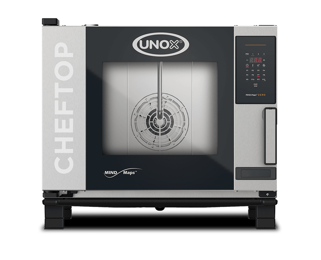 5 teglie GN 1/1 Render forno a convezione professionale con umidità UNOX CHEFTOP MIND.Maps™ ZERO XEVC-0511-EZRM.