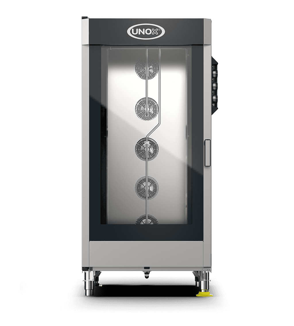 20 teglie GN 2/1 Render forno a convezione professionale con umidità UNOX CHEFLUX™ XV4093.