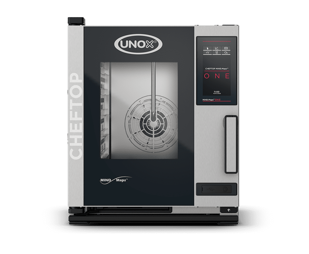 5 teglie GN 2/3 Render forno professionale combinato UNOX CHEFTOP MIND.Maps™ ONE XECC-0523-E1RM.