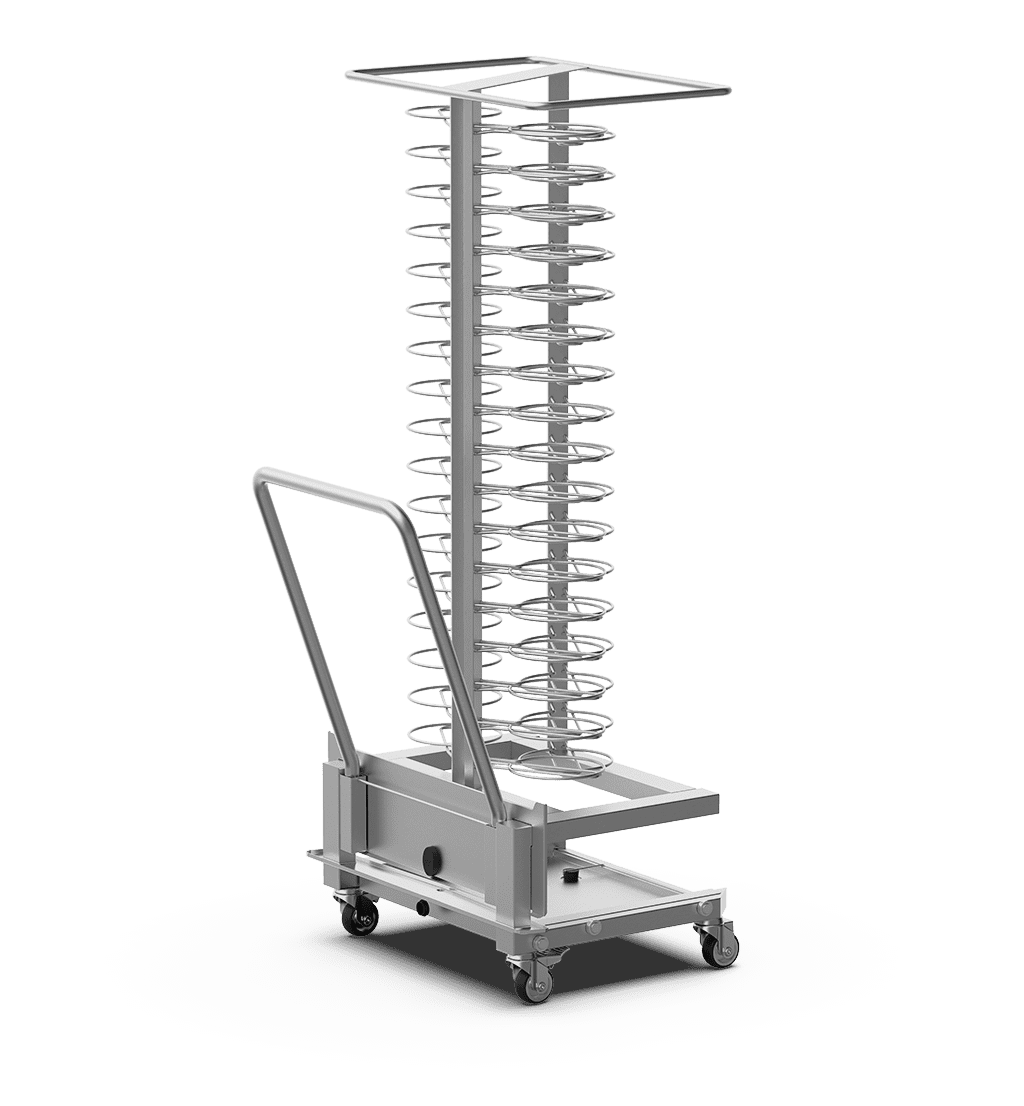 Unox AISI 304 steel trolley for regenerating dishes. XCP1001.