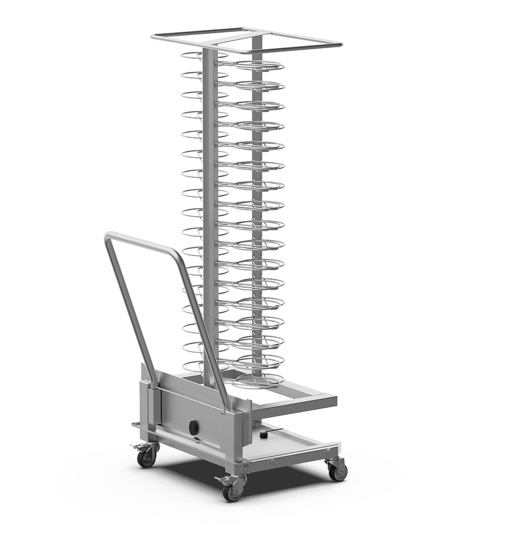 Unox Corrosion-resistant AISI 316L steel trolley for regenerating dishes. XEVTL-051P.
