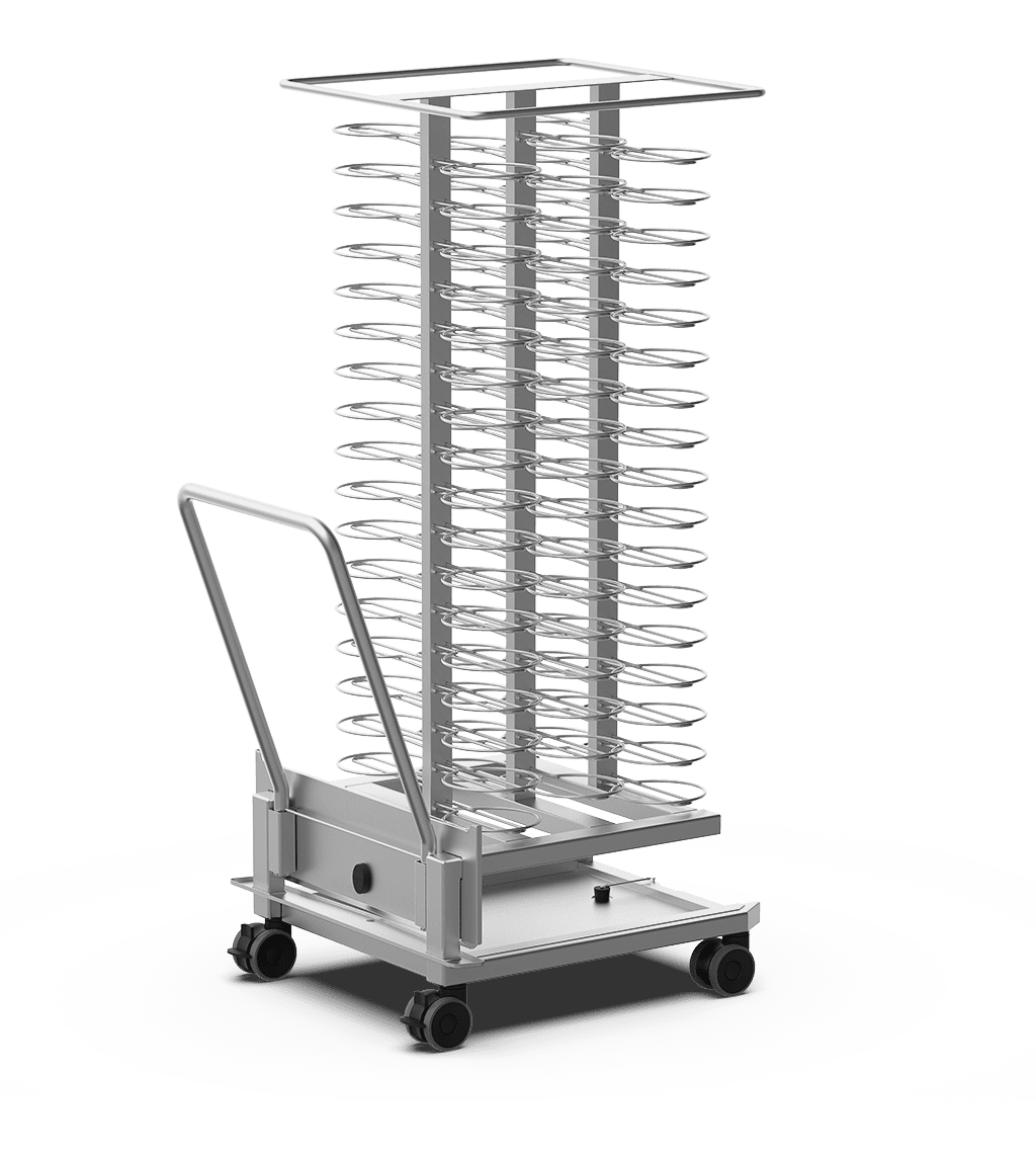 Unox Corrosion-resistant AISI 316L steel trolley for regenerating dishes. XEVTL-102P.