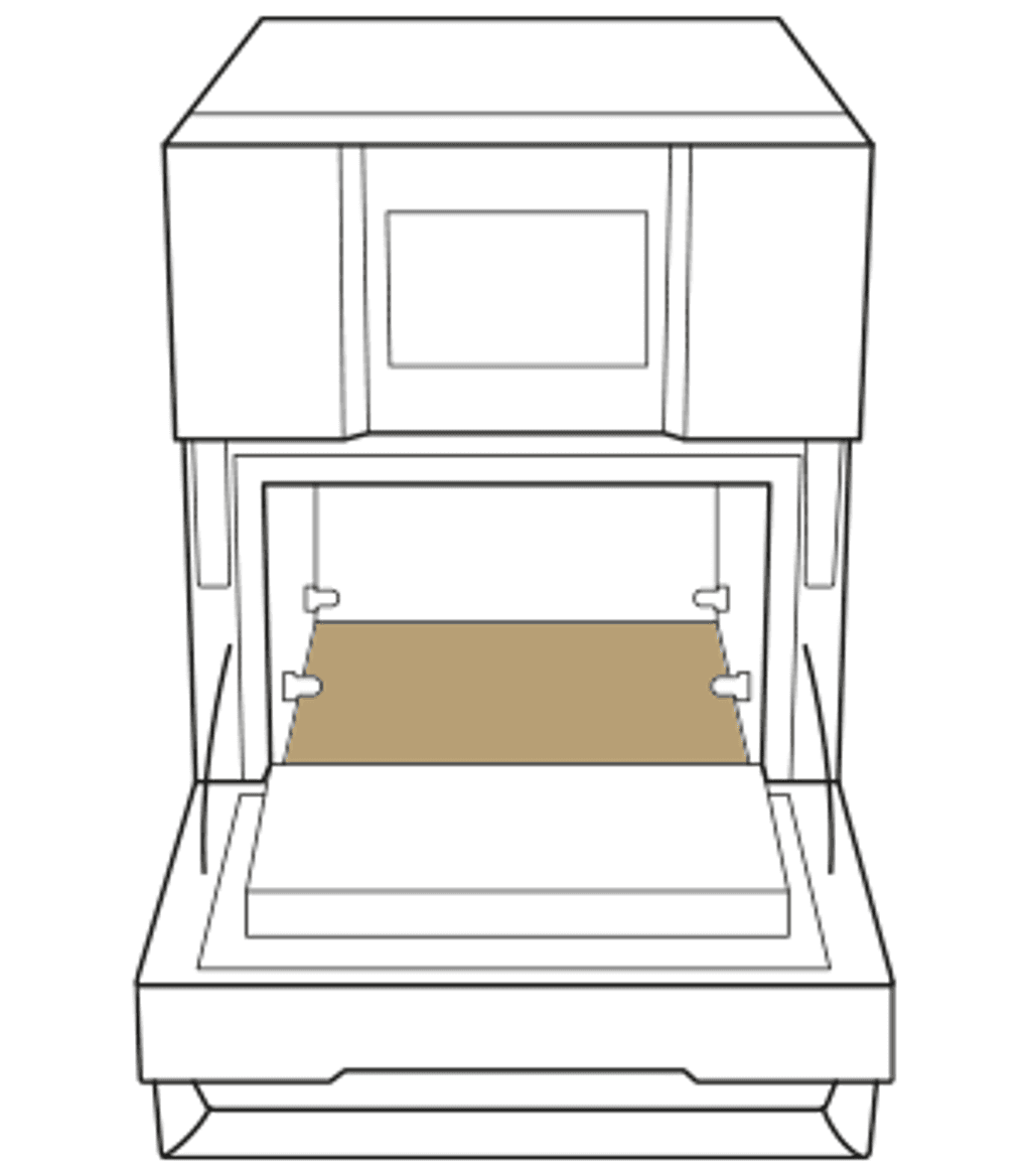 Foglio antiaderente per camera di cottura teglia professionale Unox per forni ad alta velocità tray 300x300 TG133.