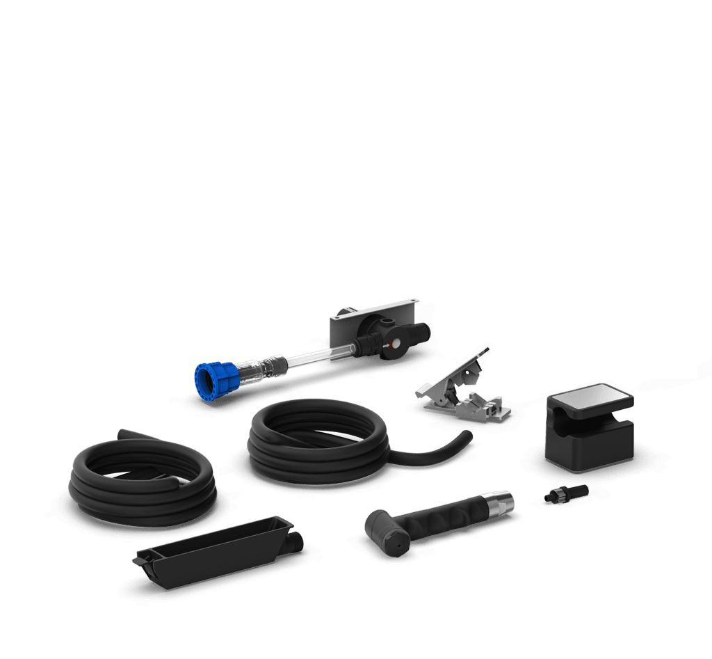 Unox Includes a practical hand shower and drain kit for easy oven cleaning. XHC053.
