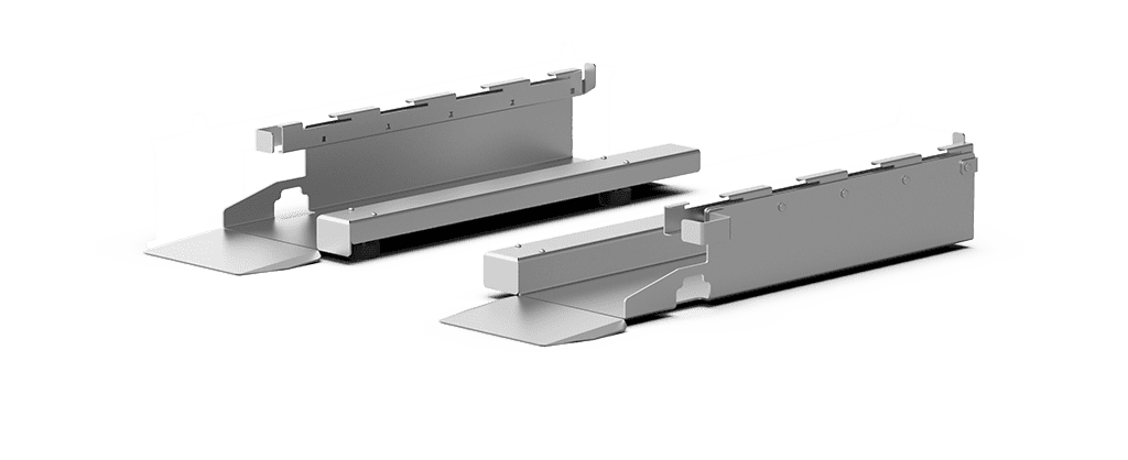 Unox This compensates for an inclination between the kitchen floor and the oven (up to 2,5%) and enables the trolley rack to be positioned correctly and safely inside the oven. XUC163.
