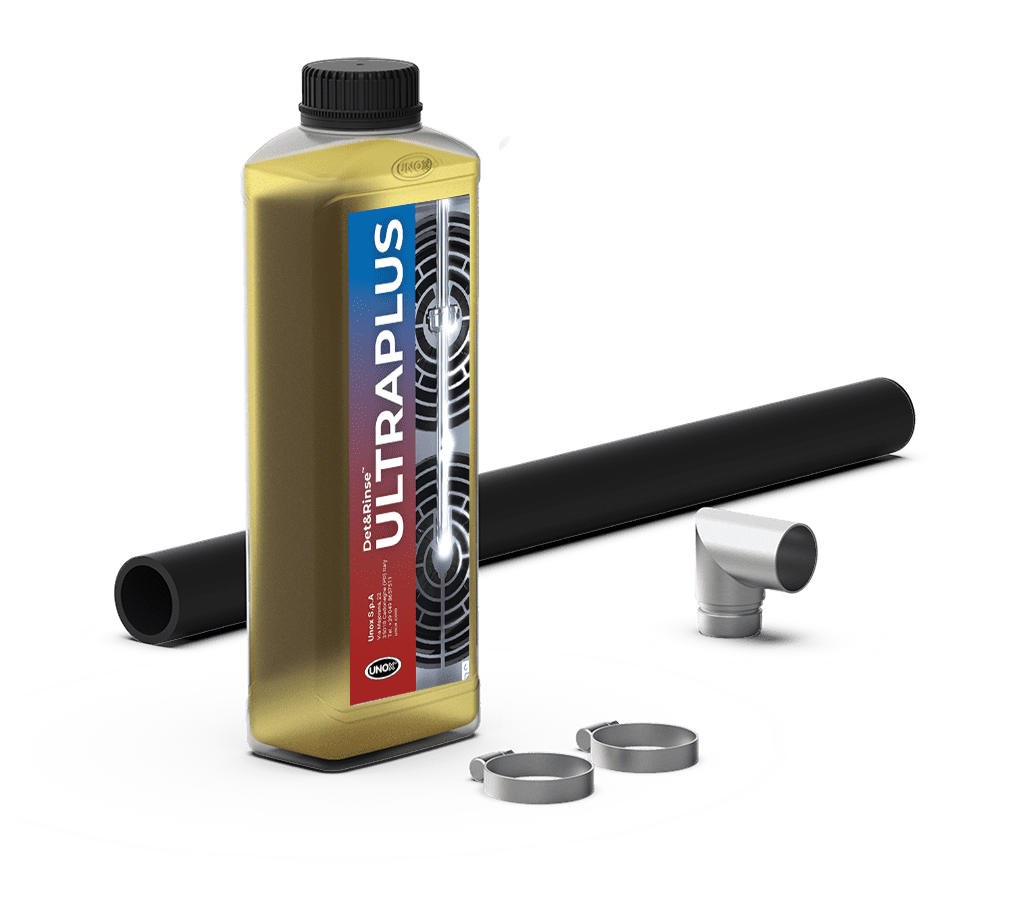Unox It includes all the necessary parts for the correct installation of a single oven and a bottle of DET&Rinse™ ULTRAPLUS detergent (1 liter) UN 1824, 8, II - ADR limited quantity. XUC199-DRU.