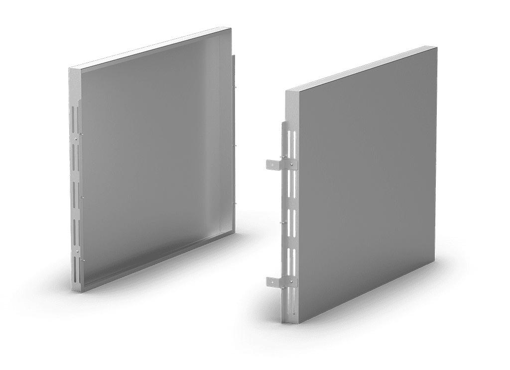 Unox Suitable for both sides of the oven. It makes it possible to reduce the distance between the oven and other heat sources (fryers, pasta cookers, stoves, etc.) to a minimum. XUC274.