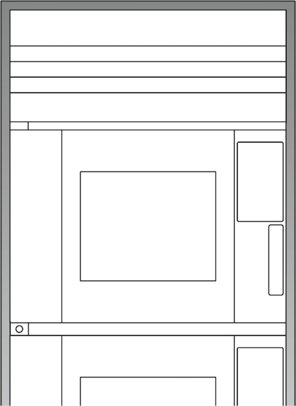 Unox It includes all the parts necessary for the correct housing of the column inside the kitchen cabinet. XUC501.