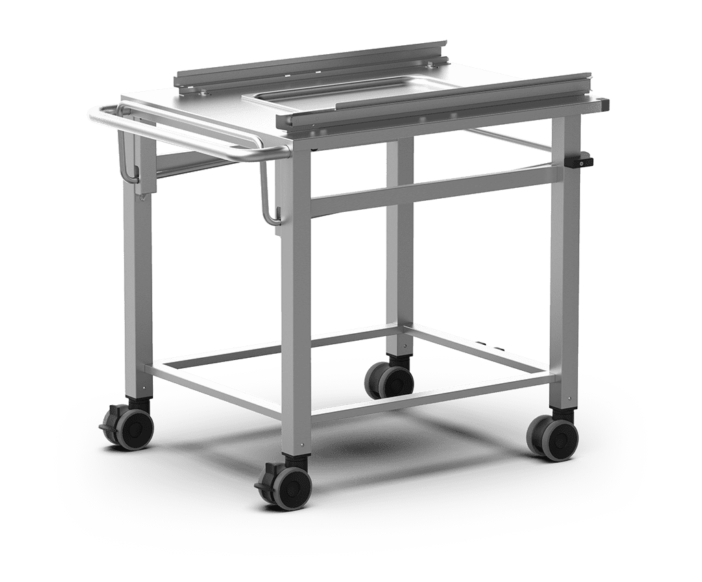 Unox It allows the tray holder basket to move and its succesful coupling with the oven and the stand or the neutral cabinet. XWDYA-0021.